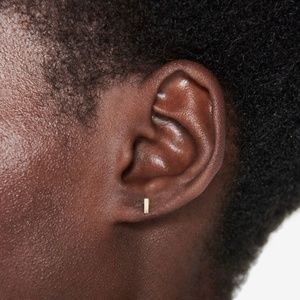 Anine Bing Mini Bar Studs 14K Yellow Gold (Pair)